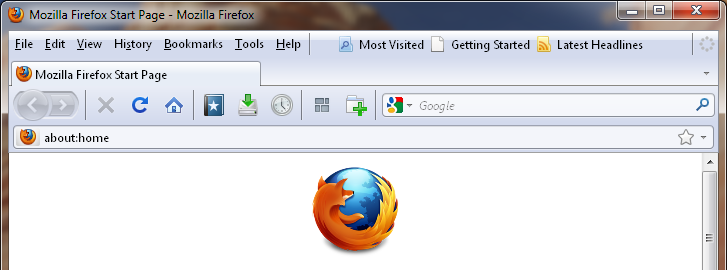 Firefox 3 Aero theme for Firefox 4+, tabs on top