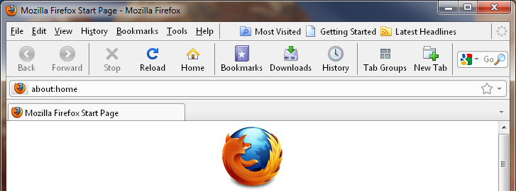Firefox start page Themes & Skins